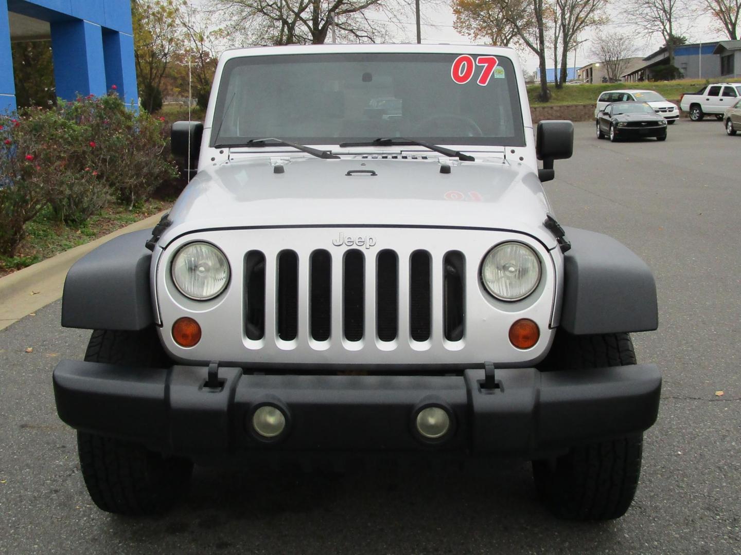 2007 SILVER Jeep Wrangler X (1J4FA24167L) with an 3.8L V6 OHV 12V engine, located at 1814 Albert Pike Road, Hot Springs, AR, 71913, (501) 623-1717, 34.494228, -93.094070 - Photo#2