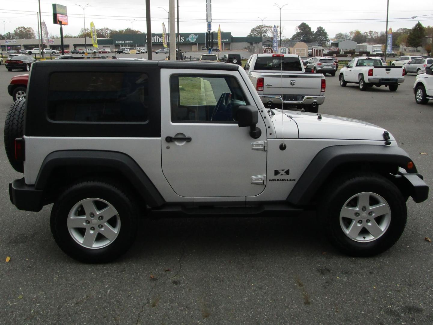 2007 SILVER Jeep Wrangler X (1J4FA24167L) with an 3.8L V6 OHV 12V engine, located at 1814 Albert Pike Road, Hot Springs, AR, 71913, (501) 623-1717, 34.494228, -93.094070 - Photo#4