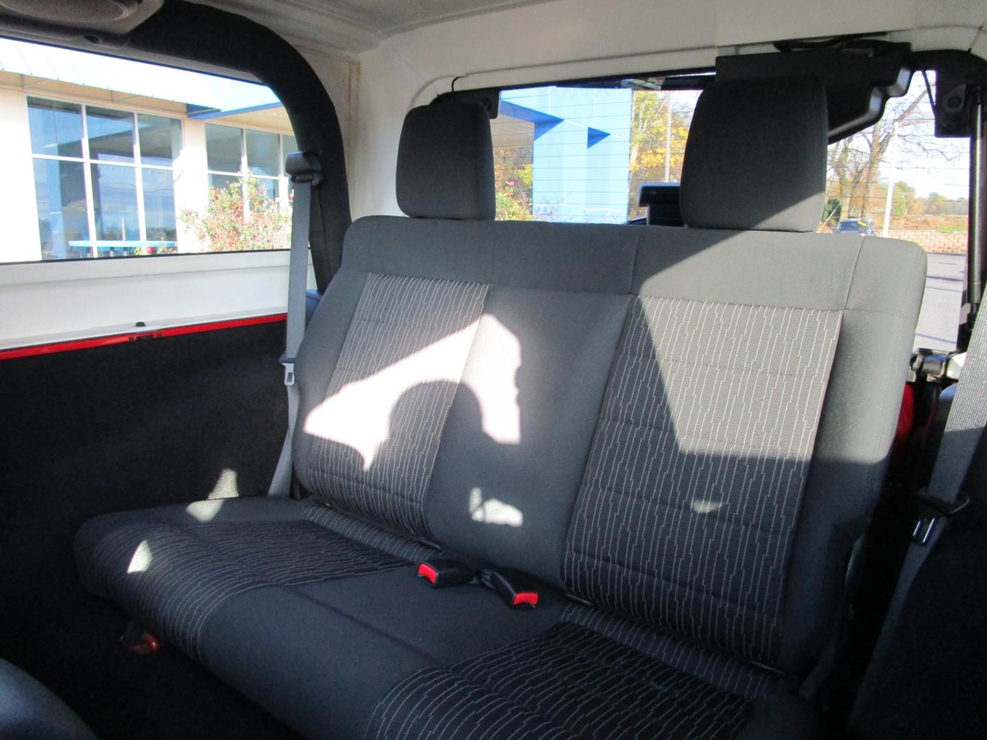 2012 RED /BLACK Jeep Wrangler Sport 4WD (1C4AJWAG5CL) with an 3.6L V6 DOHC 24V FFV engine, located at 1814 Albert Pike Road, Hot Springs, AR, 71913, (501) 623-1717, 34.494228, -93.094070 - Photo#7