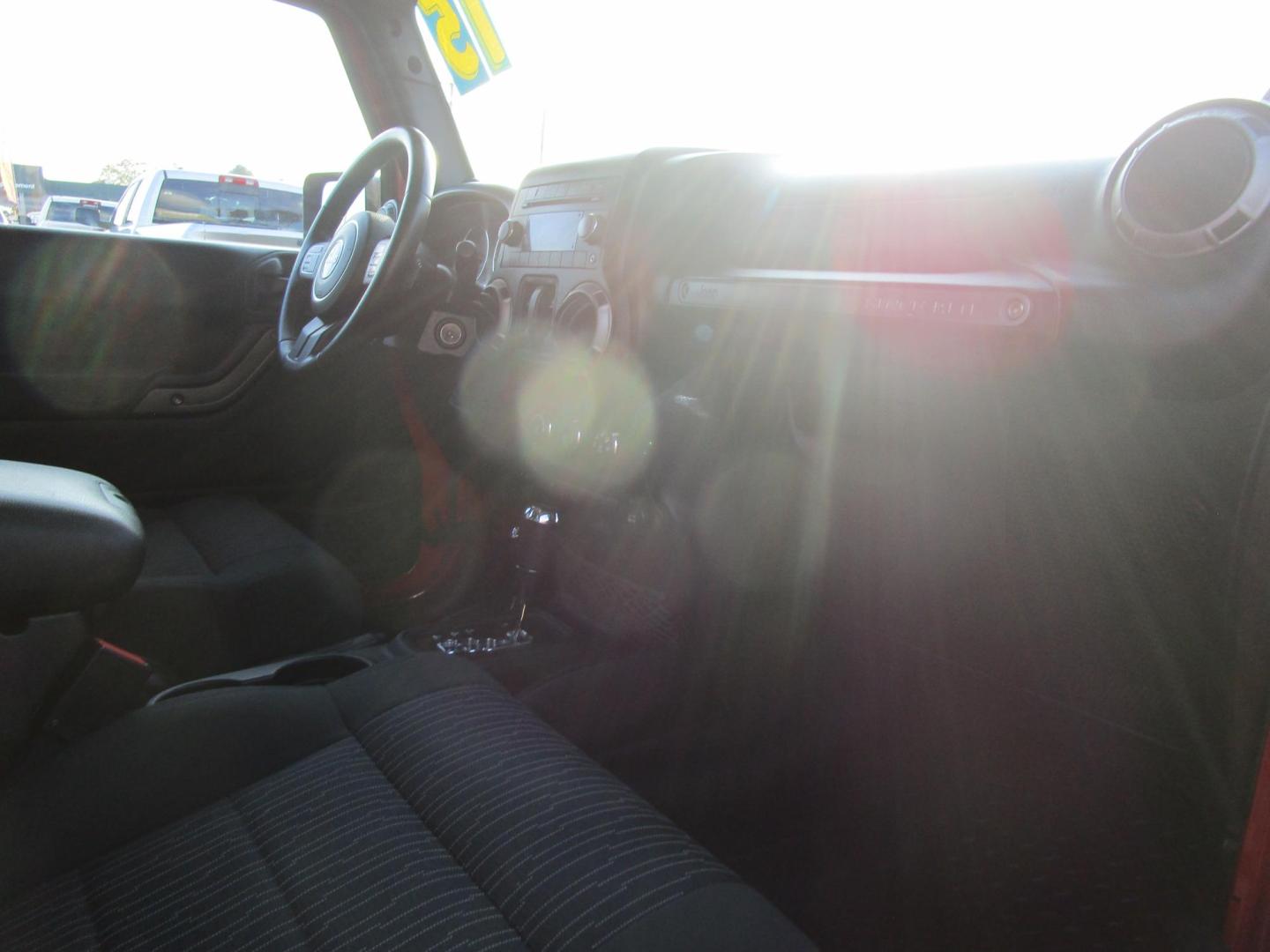 2012 RED /BLACK Jeep Wrangler Sport 4WD (1C4AJWAG5CL) with an 3.6L V6 DOHC 24V FFV engine, located at 1814 Albert Pike Road, Hot Springs, AR, 71913, (501) 623-1717, 34.494228, -93.094070 - Photo#9