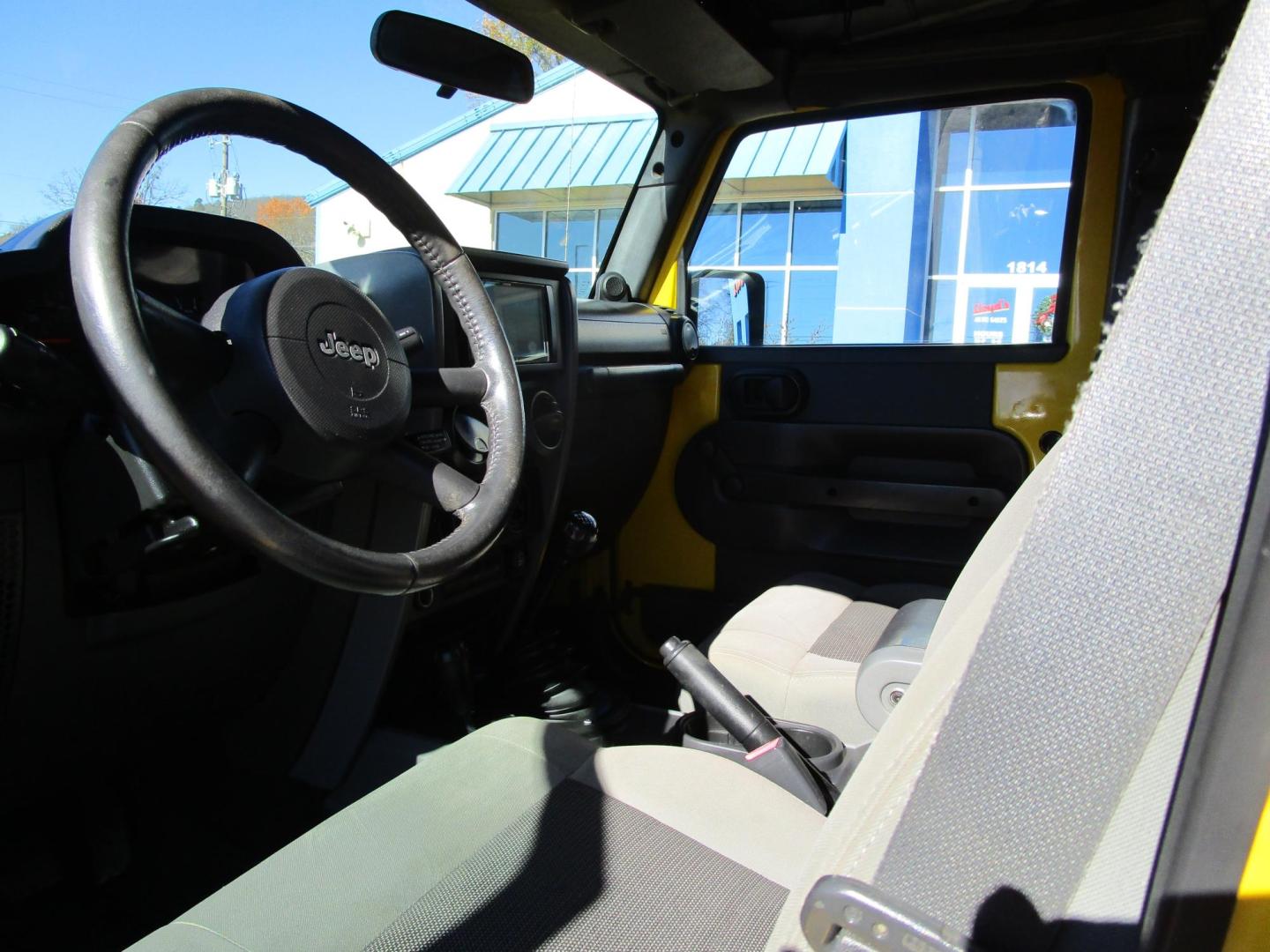 2008 Yellow /BLACK Jeep Wrangler Unlimited X 4WD (1J8GA391X8L) with an 3.8L V6 OHV 12V engine, located at 1814 Albert Pike Road, Hot Springs, AR, 71913, (501) 623-1717, 34.494228, -93.094070 - Photo#6