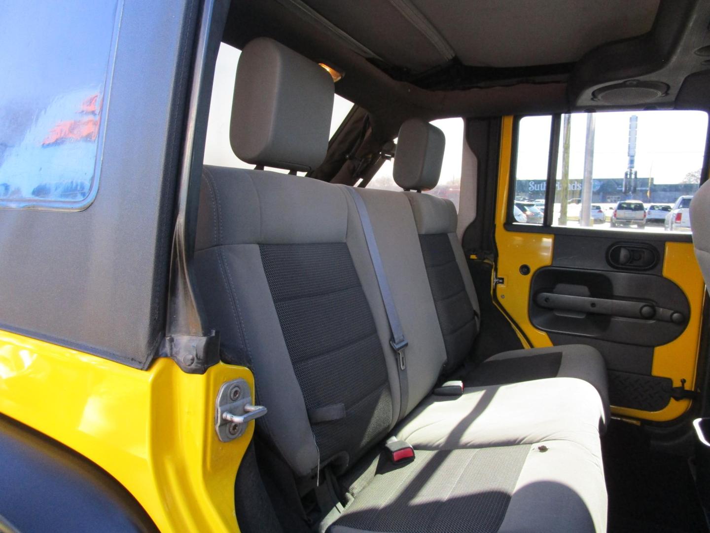 2008 Yellow /BLACK Jeep Wrangler Unlimited X 4WD (1J8GA391X8L) with an 3.8L V6 OHV 12V engine, located at 1814 Albert Pike Road, Hot Springs, AR, 71913, (501) 623-1717, 34.494228, -93.094070 - Photo#8