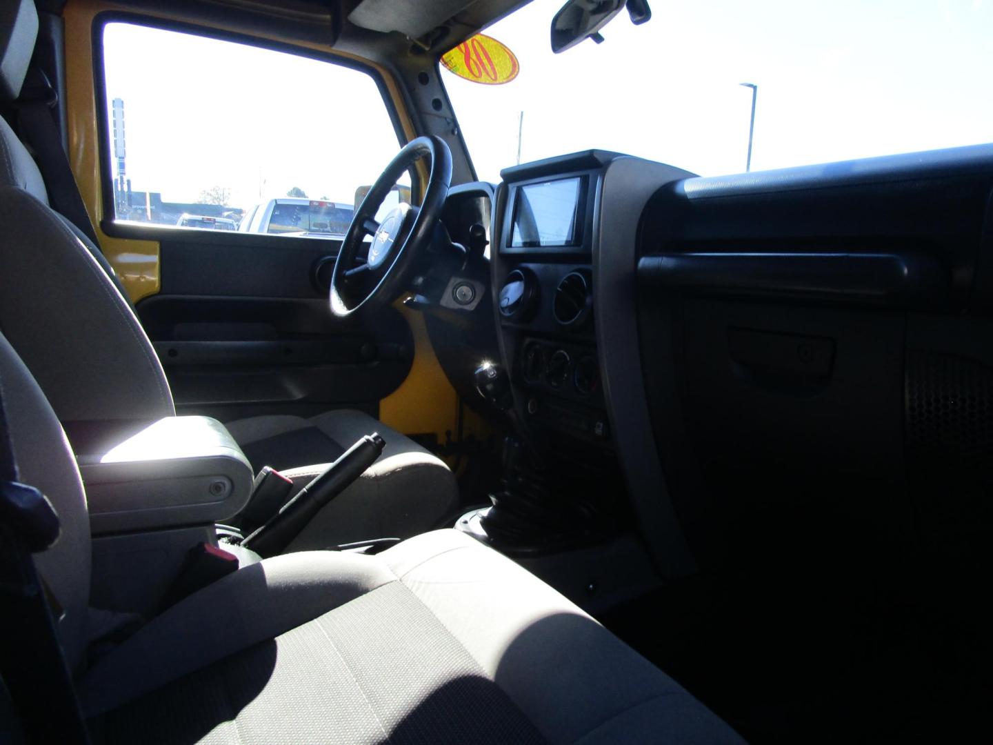 2008 Yellow /BLACK Jeep Wrangler Unlimited X 4WD (1J8GA391X8L) with an 3.8L V6 OHV 12V engine, located at 1814 Albert Pike Road, Hot Springs, AR, 71913, (501) 623-1717, 34.494228, -93.094070 - Photo#9