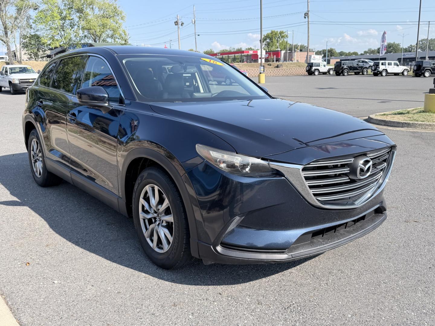 2016 BLUE Mazda CX-9 Touring FWD (JM3TCACY1G0) with an 2.5L L4 DOHC 16V engine, 6A transmission, located at 1814 Albert Pike Road, Hot Springs, AR, 71913, (501) 623-1717, 34.494228, -93.094070- Photo#1