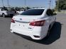 2019 WHITE Nissan Sentra S CVT (3N1AB7AP3KY) with an 1.8L L4 SFI DOHC 16V engine, CVT transmission, located at 1814 Albert Pike Road, Hot Springs, AR, 71913, (501) 623-1717, 34.494228, -93.094070- Photo#2