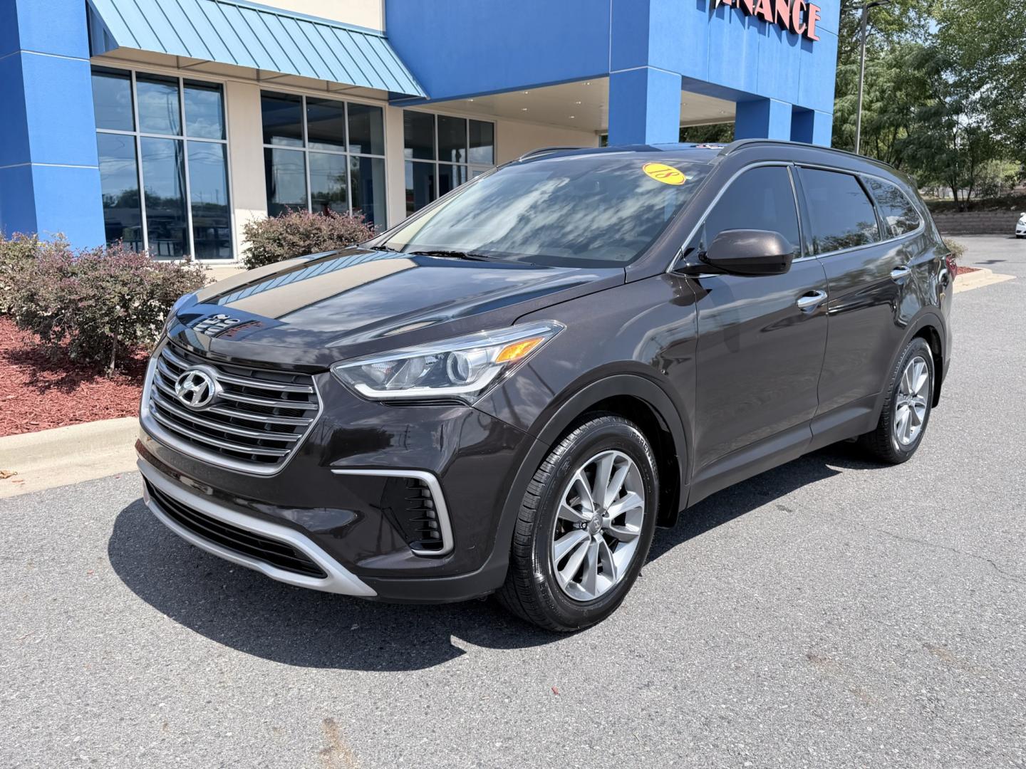 2018 BROWN Hyundai Santa Fe SE FWD (KM8SM4HF2JU) with an 3.3L V6 DOHC 24V engine, 6A transmission, located at 1814 Albert Pike Road, Hot Springs, AR, 71913, (501) 623-1717, 34.494228, -93.094070- Photo#1